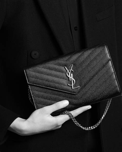 replica ysl wallet on chain|YSL monogram chain wallet.